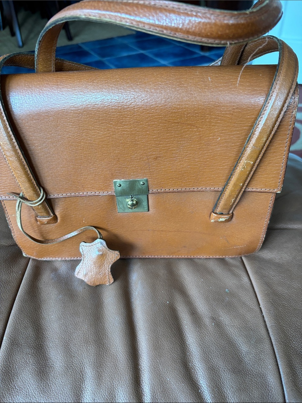Vintage Crouch & Fitzgerald pigskin handbag